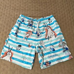 Adidas + GONZ swim trunks